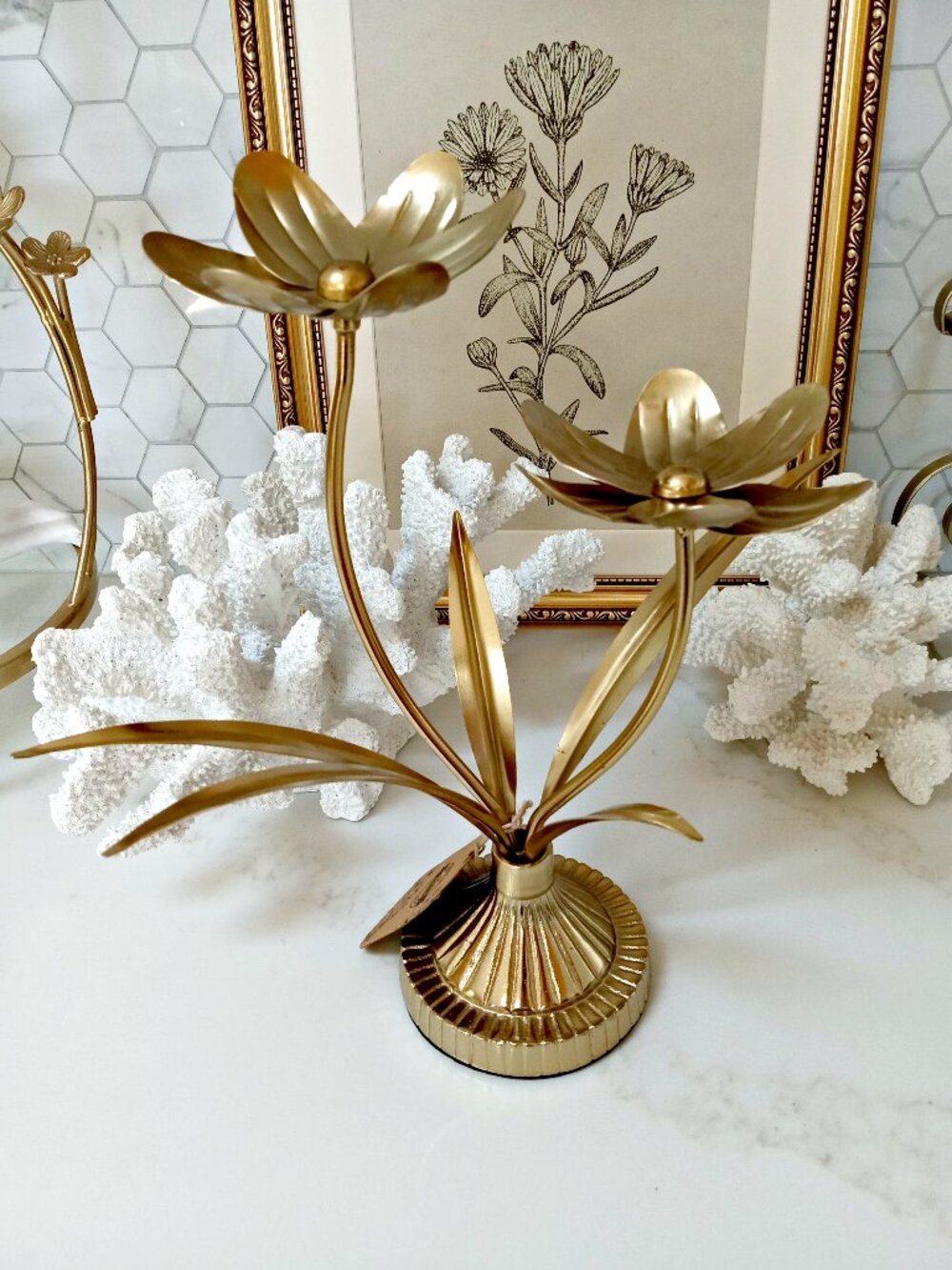 NEW! BOHO METAL FLOWER FLORAL DECOR